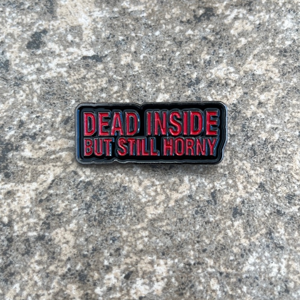 Dead inside brooch lapel pin backpack pin hat pin‎